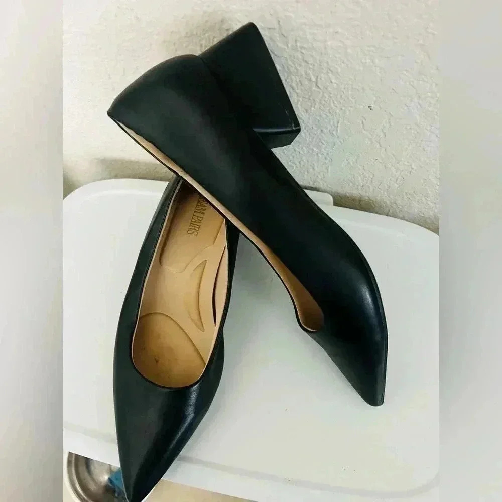 DREAM PAIRS Women's Chunky Heels Closed Toe Low Block Work Shoes Pointed Toe